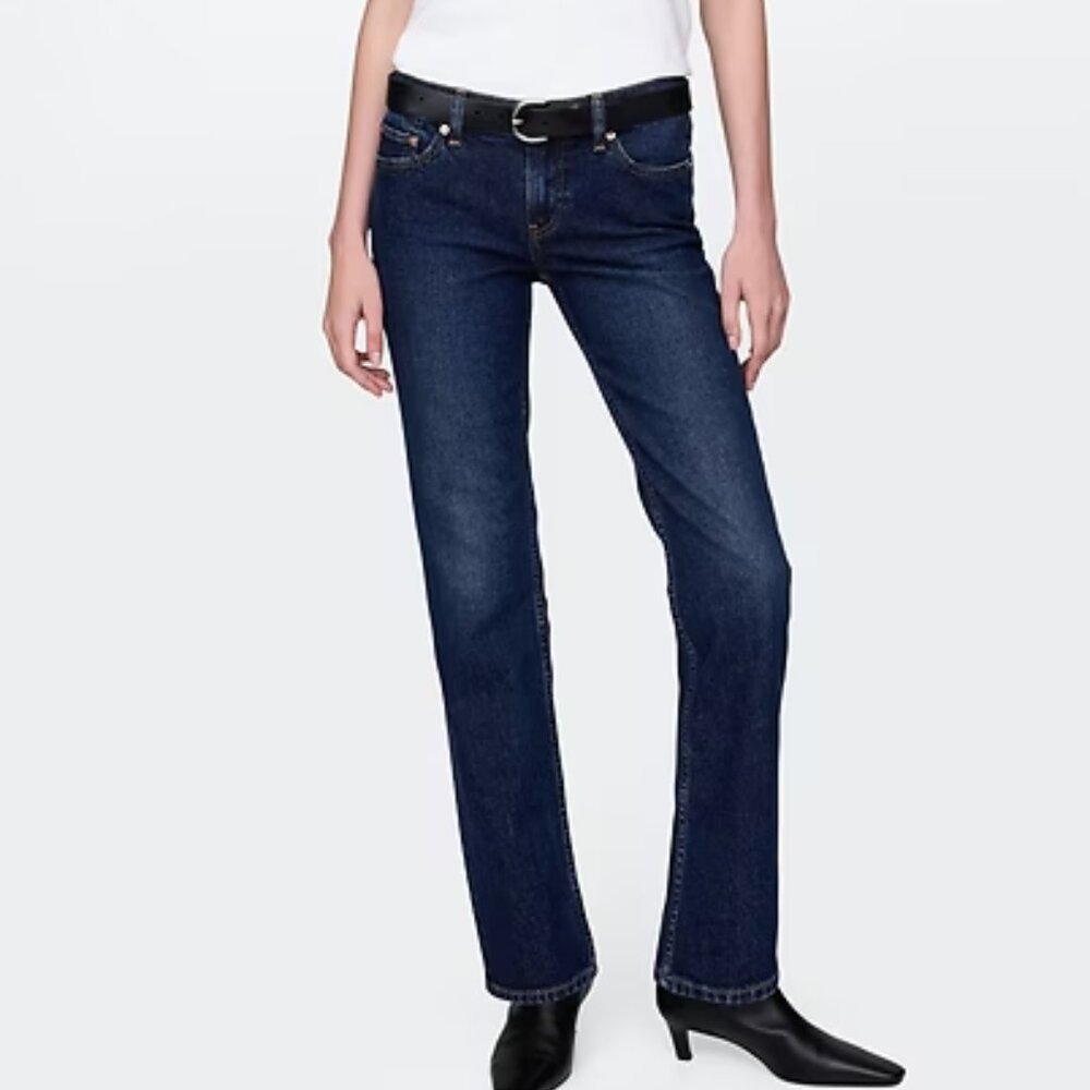 NEW VINTAGE Y2K GOLDSIGN ENVY JEANS ULTRA LOW RISE STRAIGHT LEG STRETCH DENIM 29